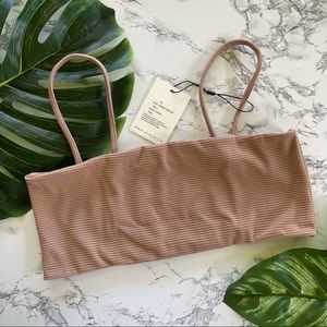 acacia swimwear Rhodes Top Toffee Cord L BNWT